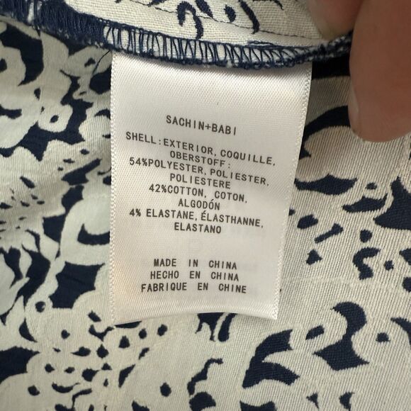 Anthropologie Sachin & Babi Vespertine Hi-lo Floral Skirt Petite Size 6P Pockets - Picture 3 of 10